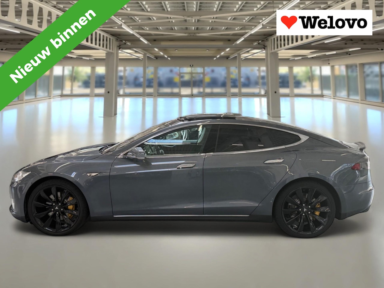 Tesla Model S - 85 Base Panorama dak 21 inch/ trekhaak/geen ! gratis laden - AutoWereld.nl