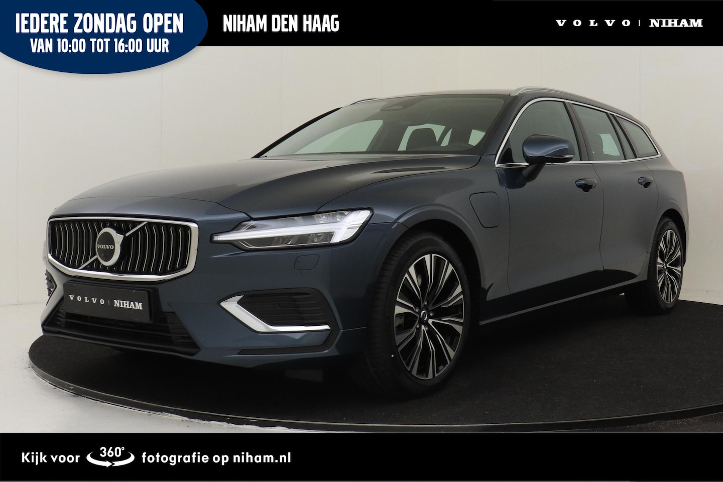 Volvo V60 - T8 PLUG-IN HYBRID AWD PLUS PERFORMANCE ED. BRIGHT -HARMAN/KARDON|360°CAM|VERW.VOORRUIT|ADA - AutoWereld.nl