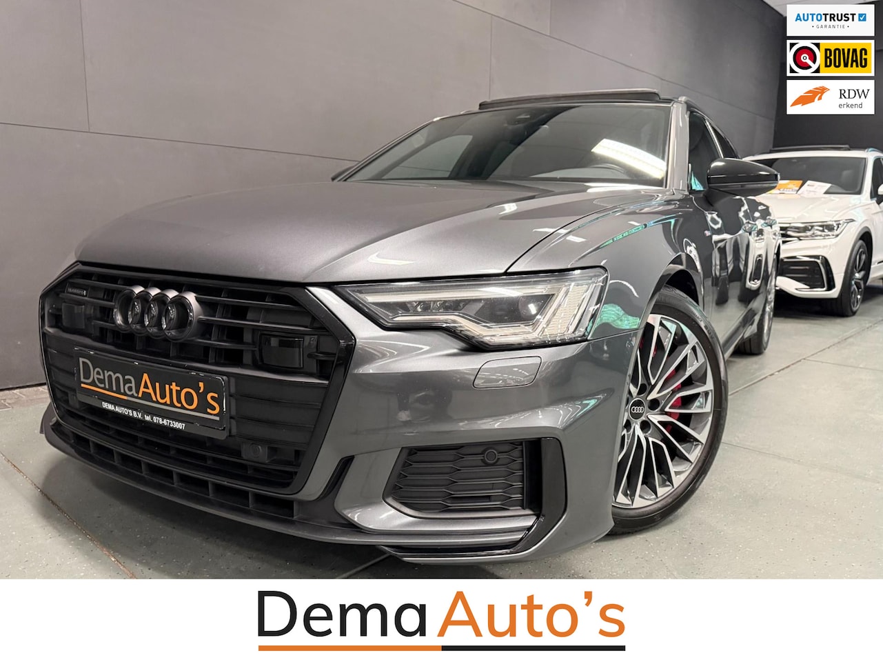 Audi A6 Avant - 55 TFSI e-quattro 3X S-LINE BLACK-LINE SOH-TEST/PANO/B&O/SFEERVERL/M-STOELEN/NAVI/DAB/CARP - AutoWereld.nl