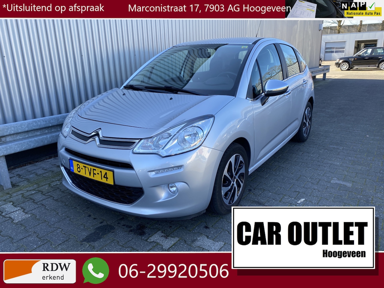Citroën C3 - 1.2 VTi ETG Airdream Collection Mindervalide geschikt: AUTOMAAT, links/rechts Gaspedaal & - AutoWereld.nl