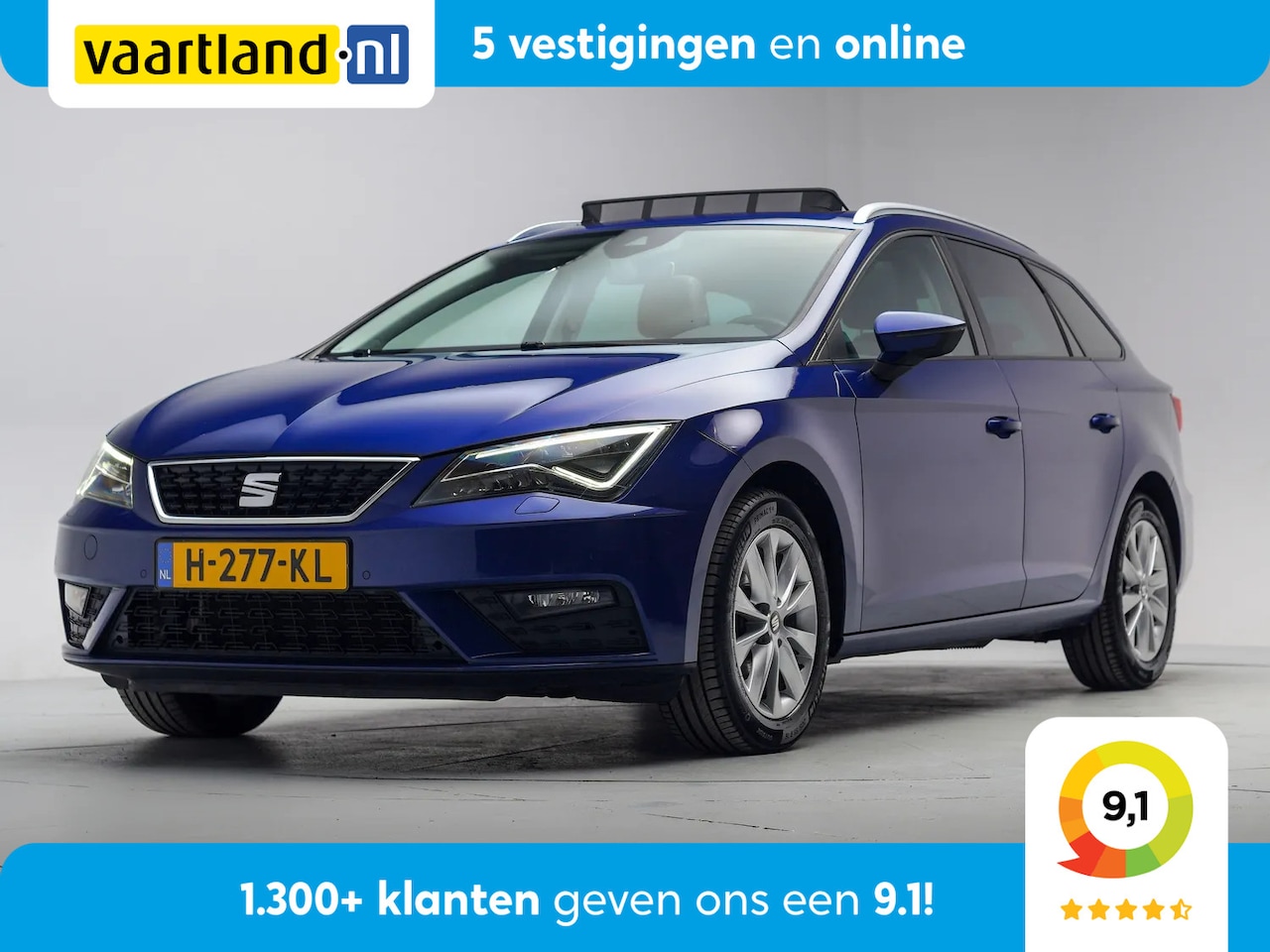 SEAT Leon - 1.5 TSI Style Ult.Ed [ Panoramadak apple / Android Camera Half - leder ] - AutoWereld.nl