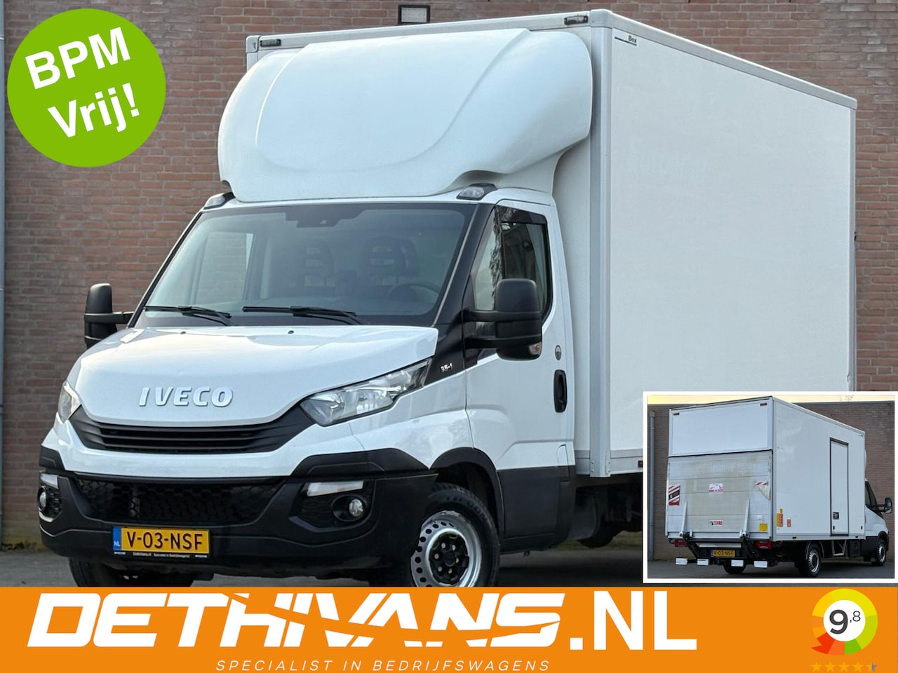 Iveco Daily - 35S14 140PK Bakwagen 20m³ / Laadklep / Trekhaak 3.500kg - AutoWereld.nl