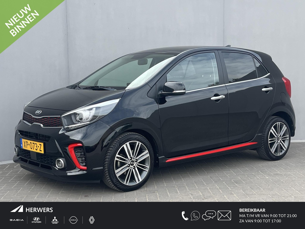 Kia Picanto - 1.0 T-GDI 100PK GT-Line / Stoel- en Stuurverwarming / Achteruitrijcamera / Navigatie / Cru - AutoWereld.nl