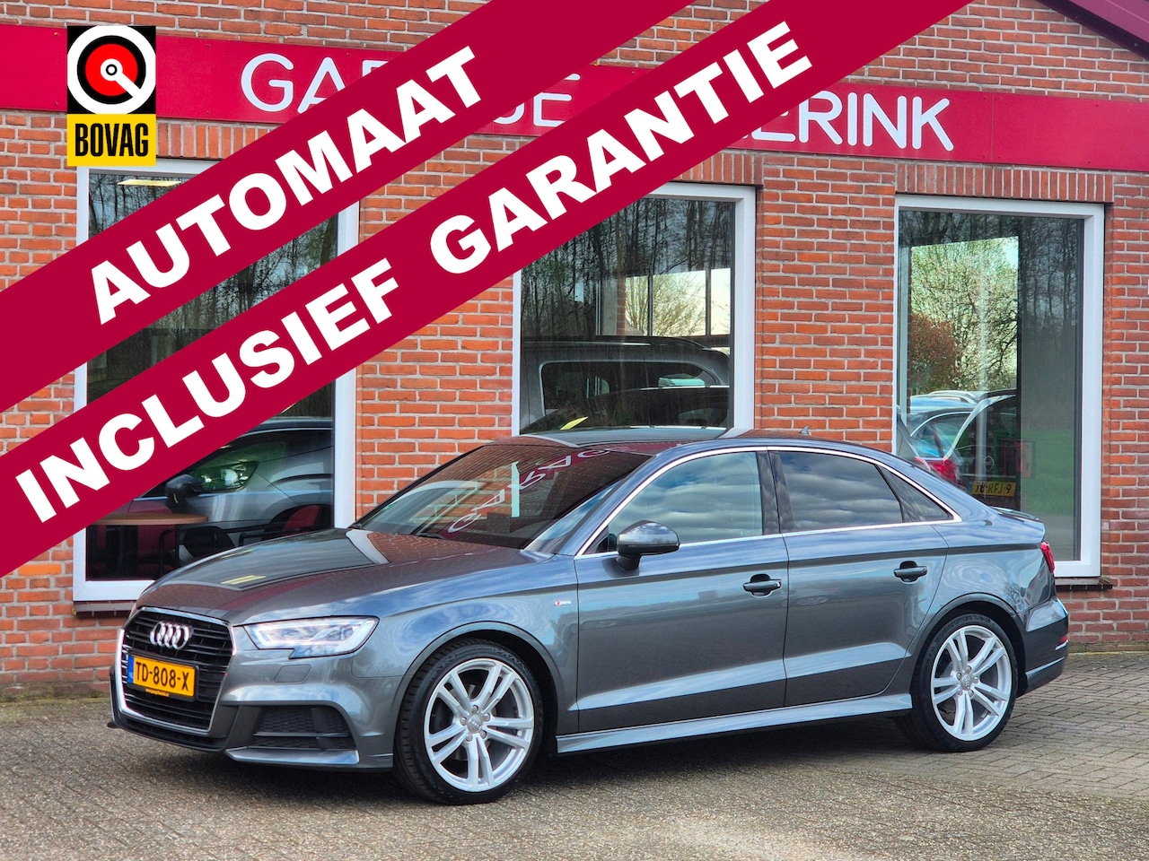 Audi A3 Limousine - 1.0 TFSI Sport S Line Edition 116PK 4drs AUTOMAAT clima, cruise, navi, pdc, lmv, led - AutoWereld.nl