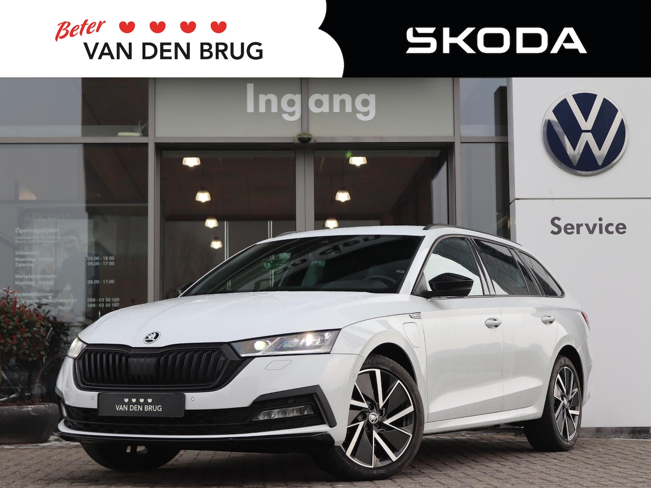 Skoda Octavia Combi - 1.4 TSI 204 pk DSG iV PHEV Sportline Business | Navigatie | LED | ACC | Smartlink | Camera - AutoWereld.nl