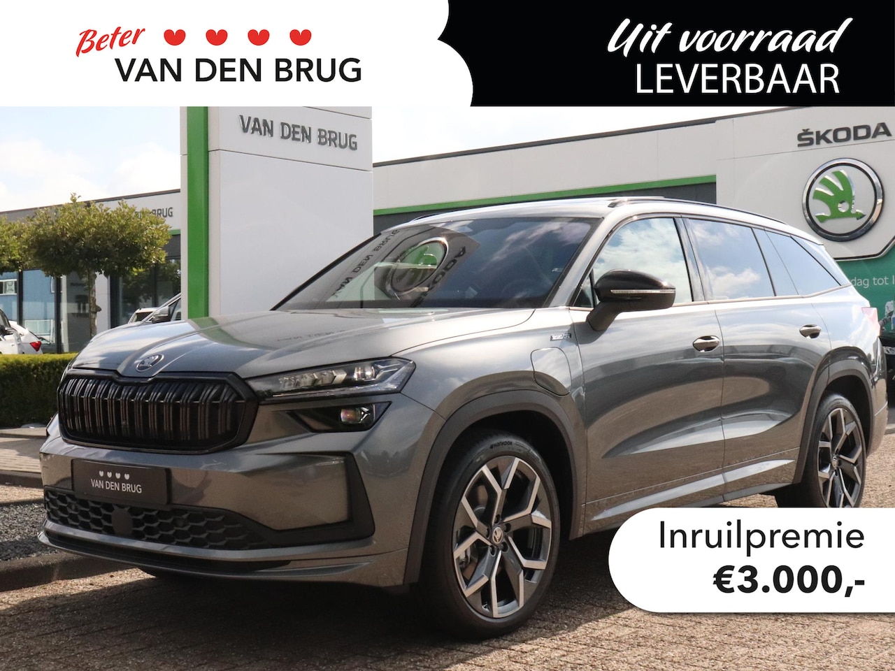 Skoda Kodiaq - 1.5 TSI 204pk PHEV Sportline Business | Trekhaak | Panorama dak | CANTON | Elektrisch vers - AutoWereld.nl