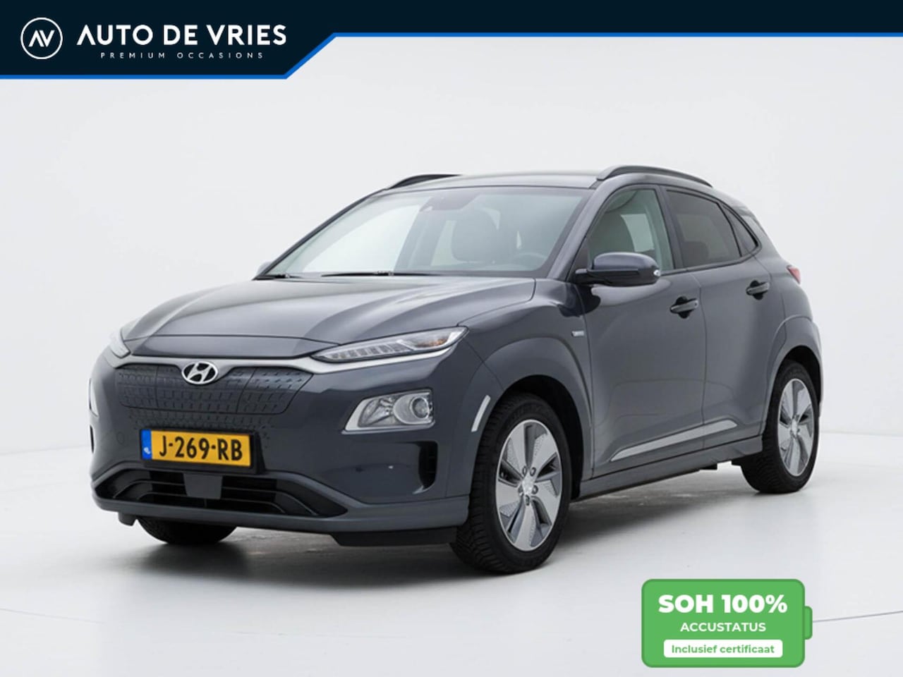 Hyundai Kona Electric - EV Fashion 64 kWh 3-Fase | SOH 100% | Carplay | Camera | Adaptive cruise - AutoWereld.nl