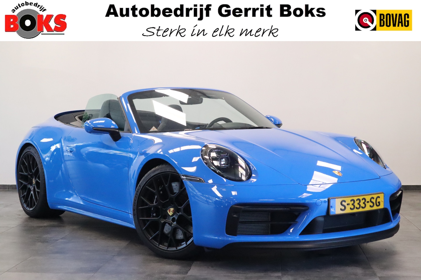 Porsche 911 Cabrio - 3.0 Carrera 4 GTS Sport Chrono X- Sight NL Auto 480PK! Shark blue Dealer onderhouden ! 2e - AutoWereld.nl