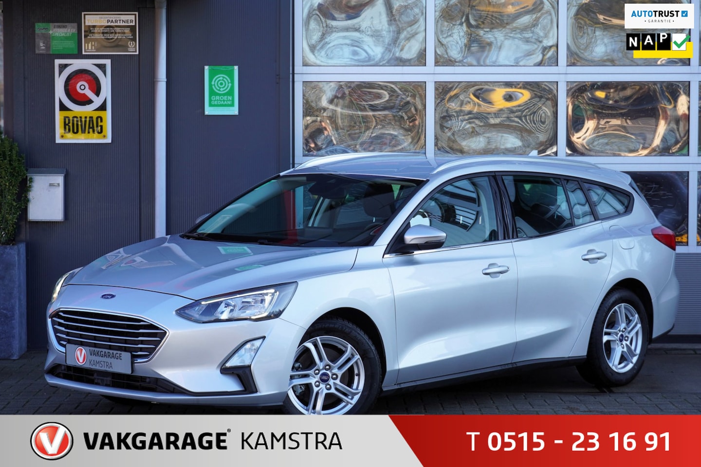 Ford Focus Wagon - 1.0 EcoBoost 125PK NAP Navi/DAB+/Cruise/PDC - AutoWereld.nl