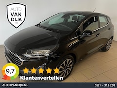 Ford Fiesta - 1.0 EcoBoost Hybrid Titanium CLiMATE AIRCO NAVI CRUISE BLUETOOTH APPLE CARPLAY PDC CHROOM
