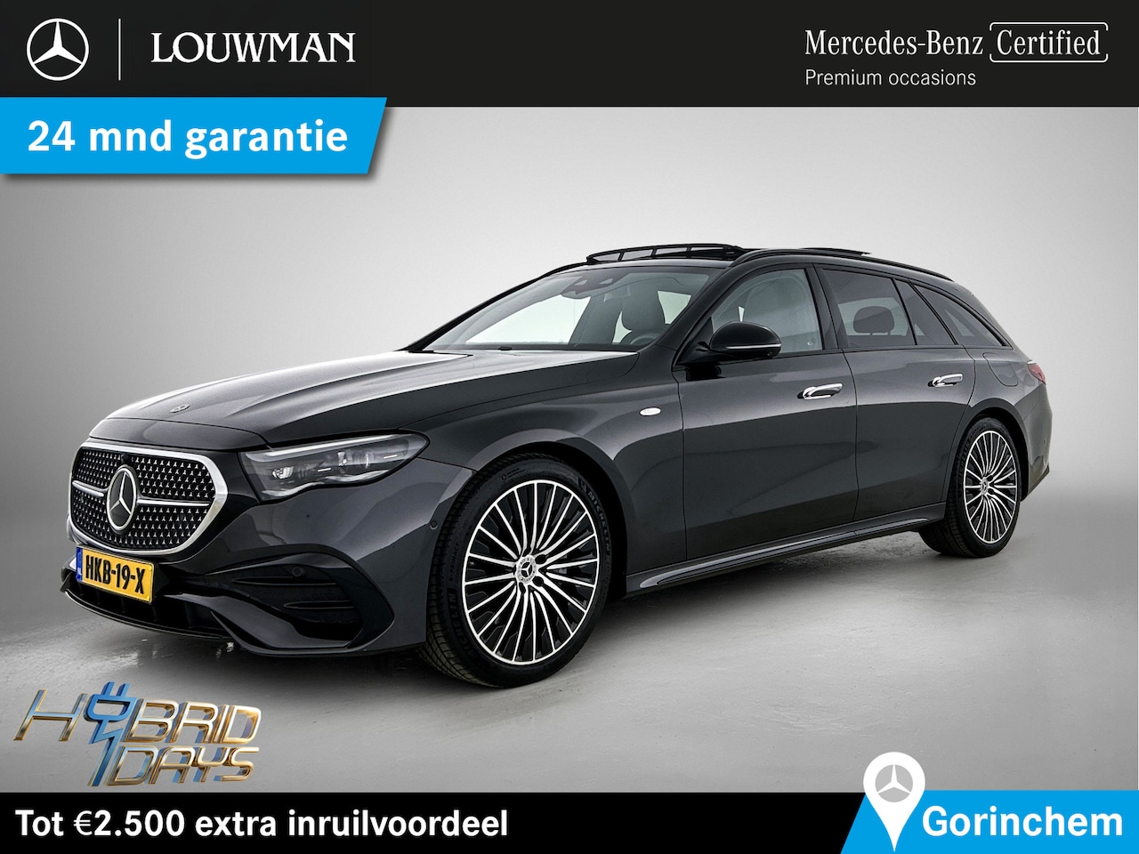 Mercedes-Benz E-klasse Estate - 300 e Sport Edition Trekhaak | AMG Line | Night Pakket | Panorama Schuif-Kanteldak | Leder - AutoWereld.nl