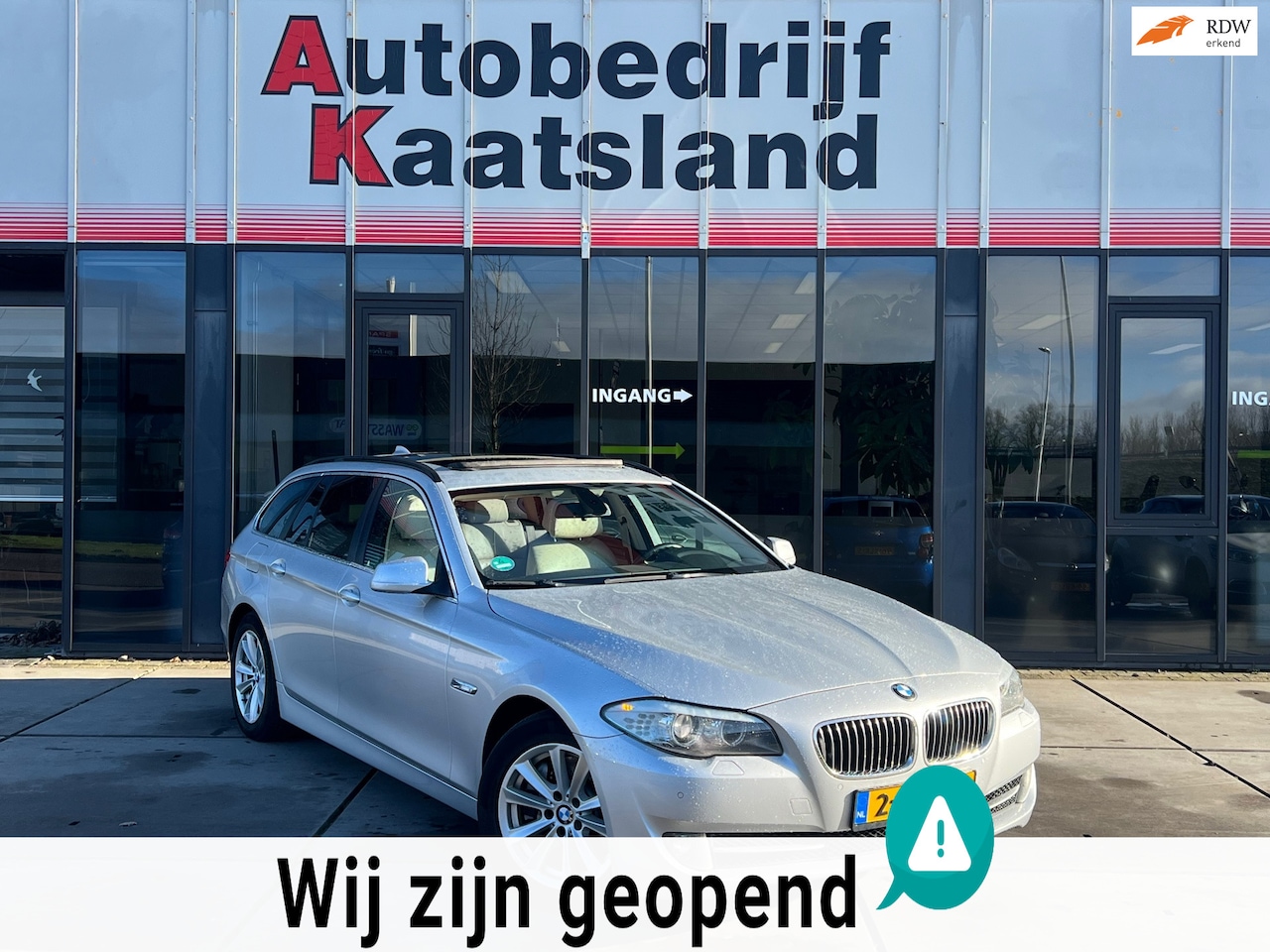 BMW 5-serie Touring - 530d High Executive - Vol opties - Pano - Leder - Navi - schermen achterin - 2011 - AutoWereld.nl
