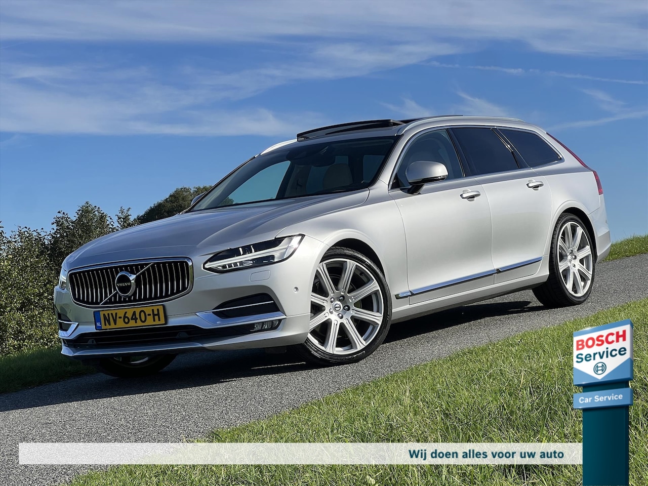 Volvo V90 - 2.0 T5 Inscription / Pano / Head-up / 360° Camera / Memory / Org NL / 2e eigenaar / Inpark - AutoWereld.nl