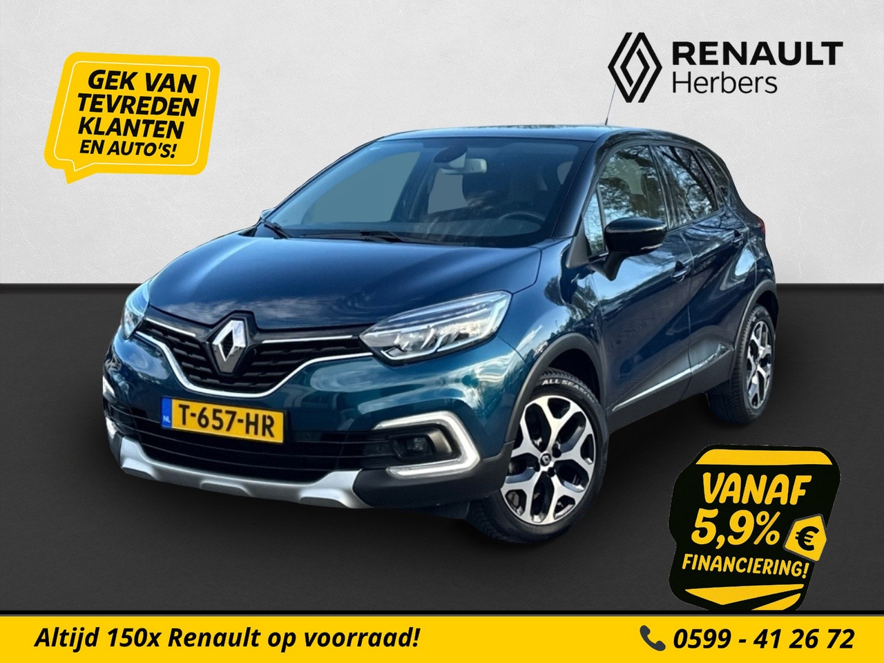 Renault Captur - 1.2 TCe Intens CRUISE / TREKHAAK / ALL SEASON / NAVI - AutoWereld.nl