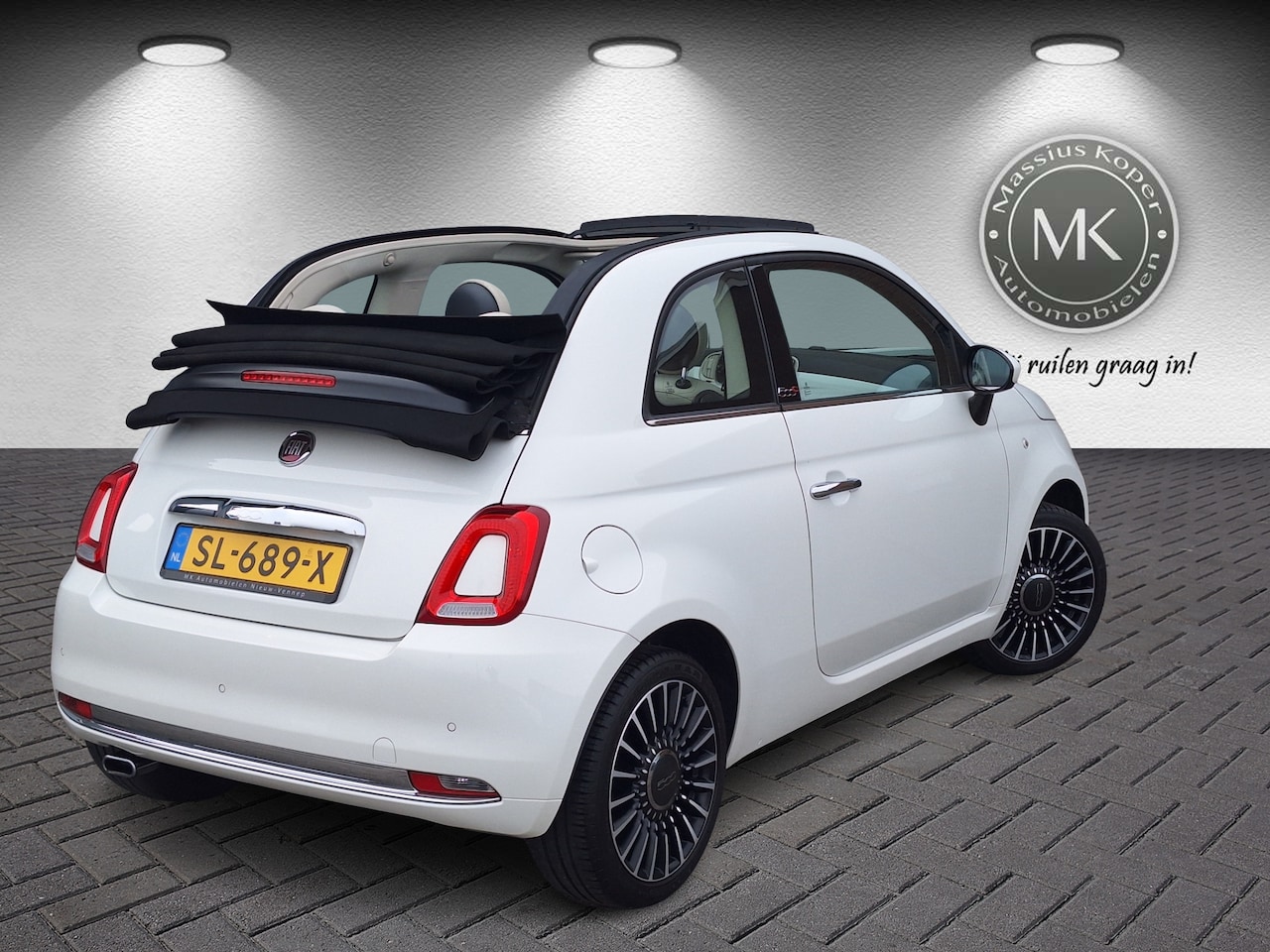 Fiat 500 C - 0.9 TwinAir Lounge Cabrio, Airco, Navigatie, Bluetooth, 2e Eigenaar!! - AutoWereld.nl