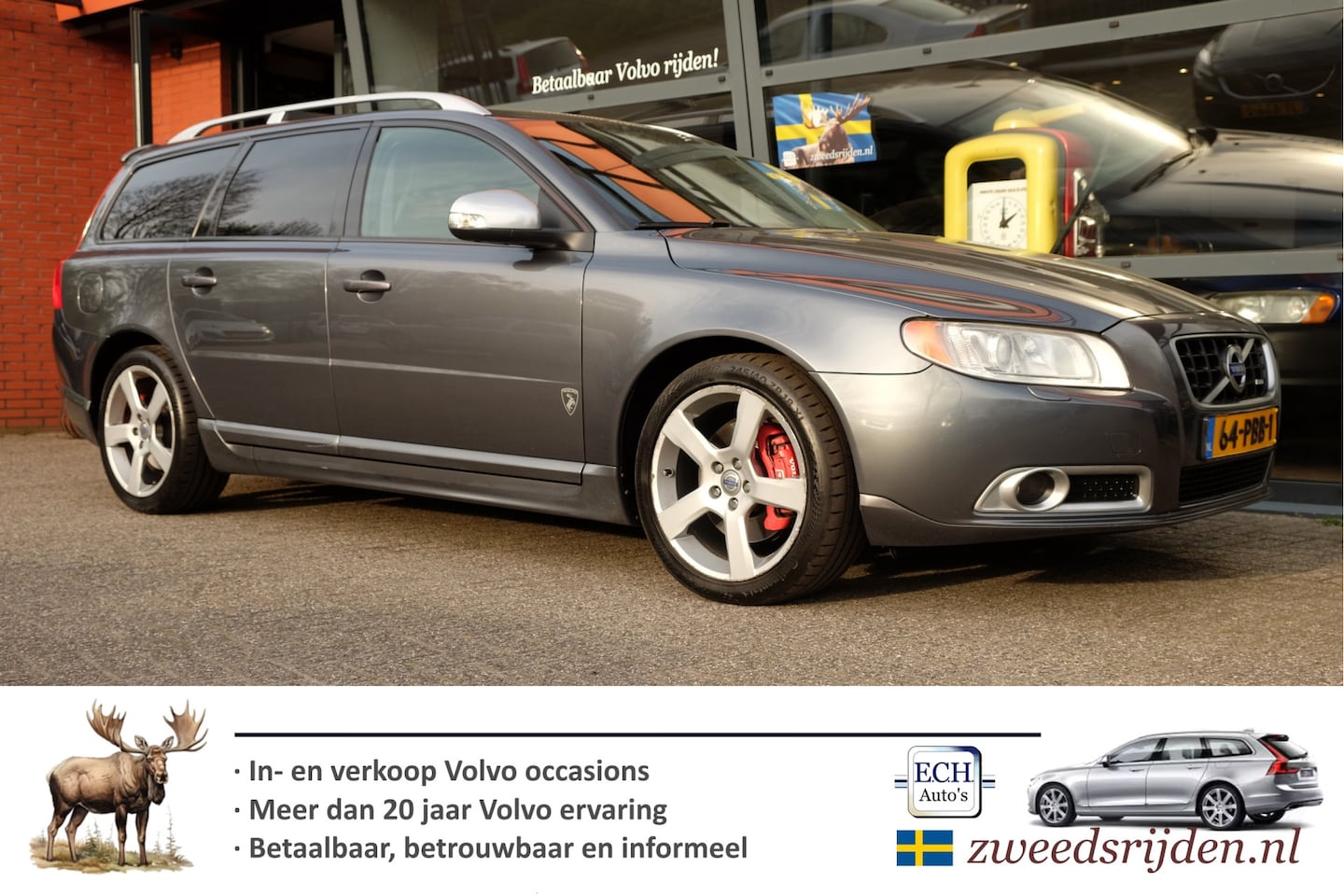 Volvo V70 - 2.0T 203 pk Aut. R-Edition, Leer, Xenon, Trekhaak - AutoWereld.nl