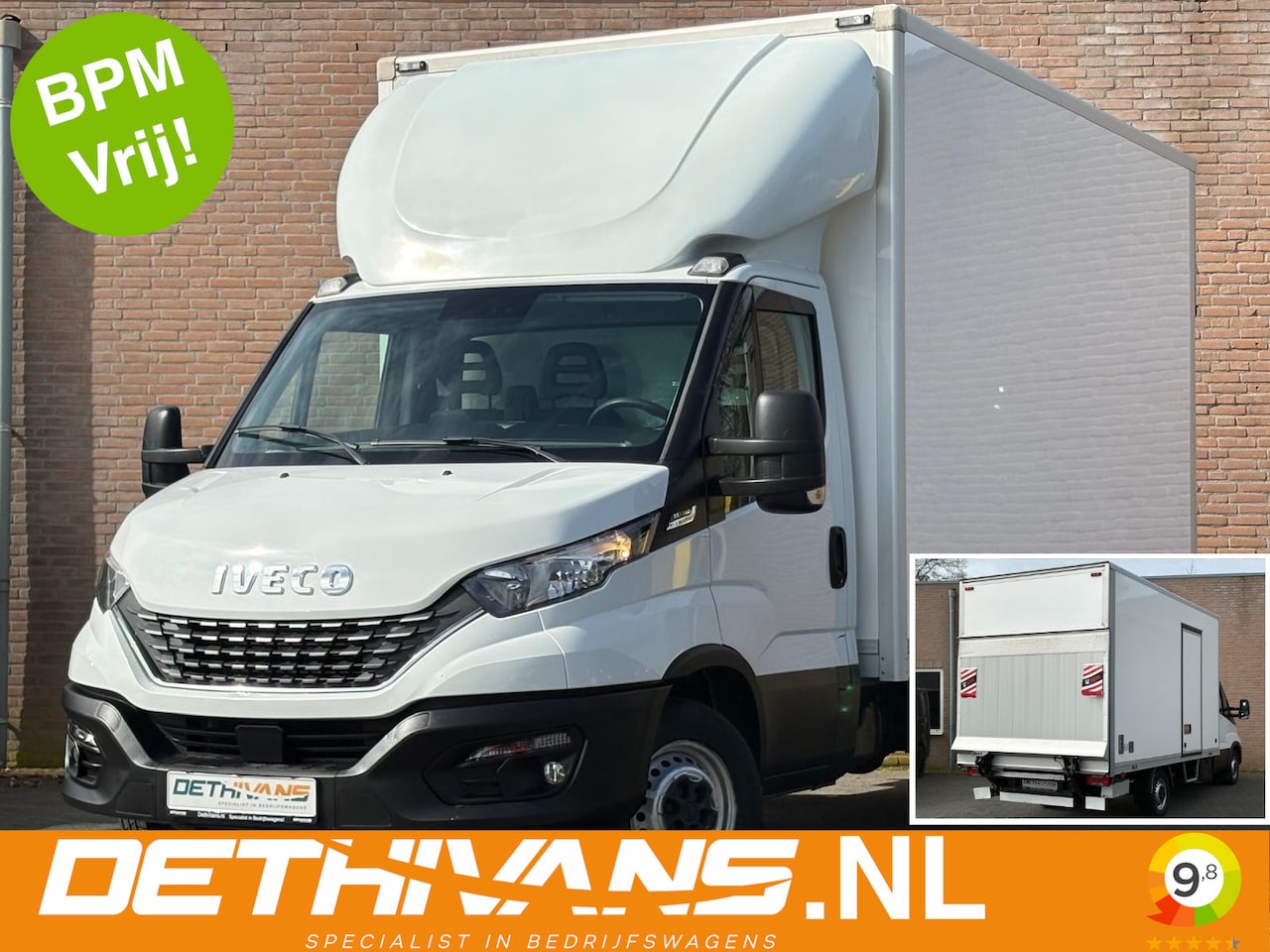 Iveco Daily - 35S14 140PK Hi-Matic Bakwagen + Laadklep 20m³ - AutoWereld.nl
