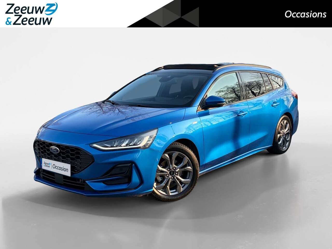 Ford Focus Wagon - 1.0 EcoBoost Hybrid ST Line X 155PK Automaat | Panoramadak | Afn. Trekhaak | Adaptieve Cru - AutoWereld.nl