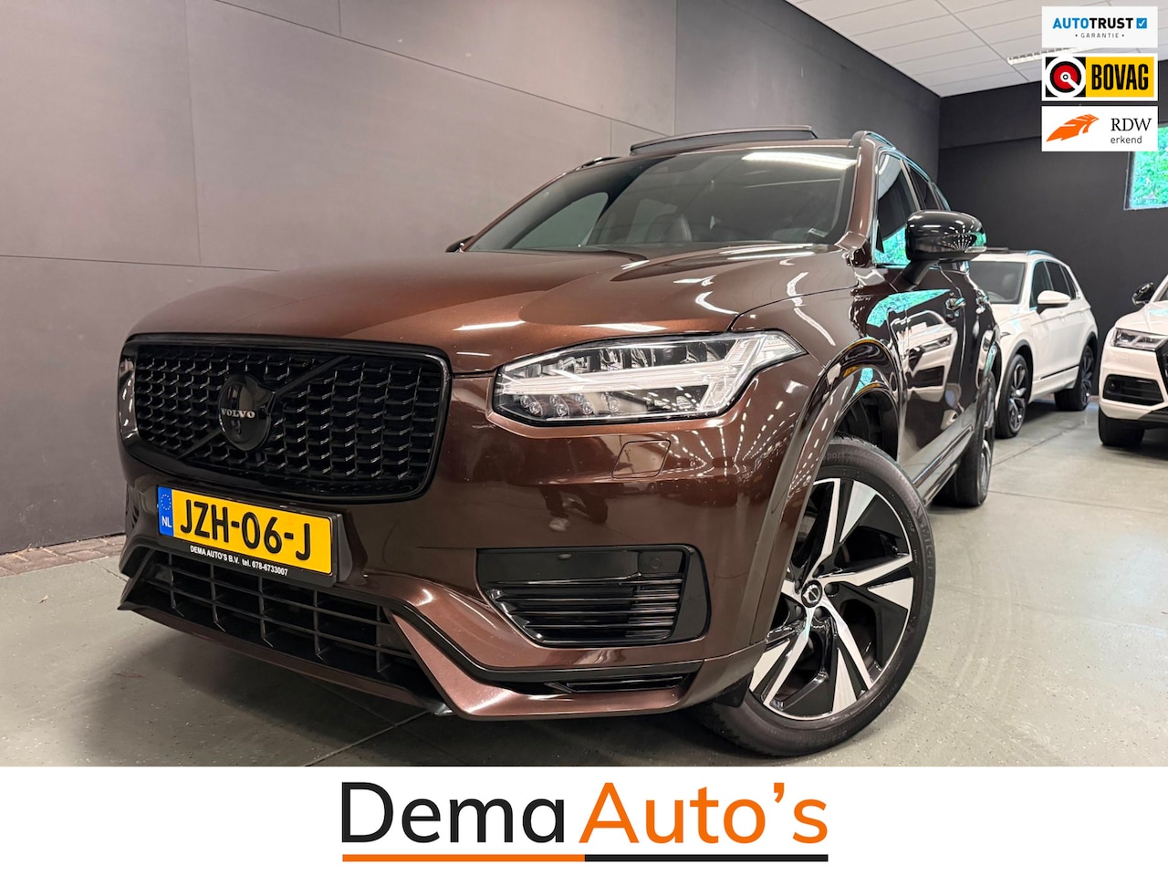 Volvo XC90 - 2.0 T8 Twin Engine AWD R-DESIGN 7P SOH-TEST/PANO/DAB/H-KARDON/M-STOELEN/LEDER/// - AutoWereld.nl