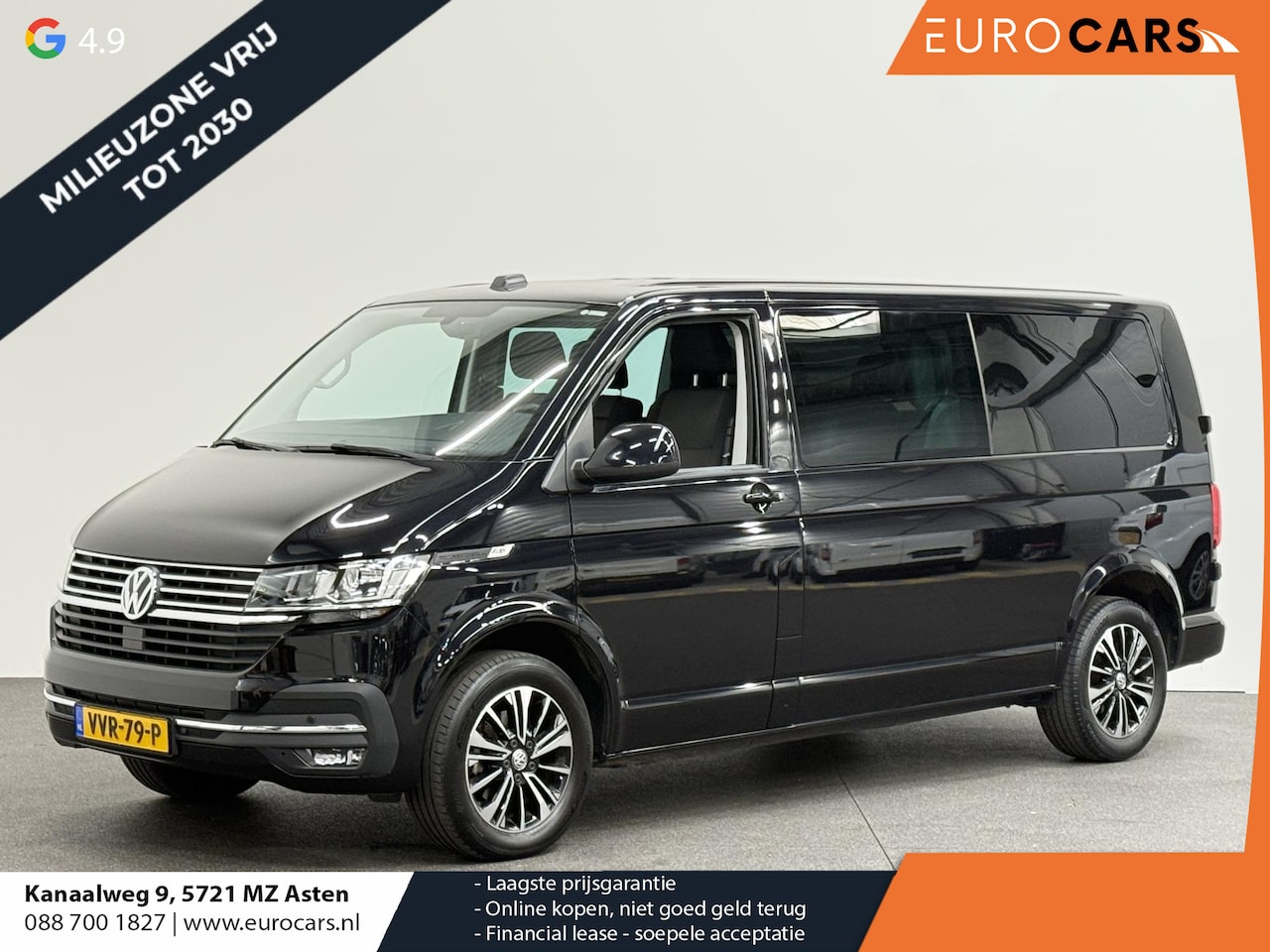 Volkswagen Transporter - 2.0 TDI L2H1 28 Dubbele Cabine Highline Airco Cruise Control adaptief Parkeersensoren voor - AutoWereld.nl