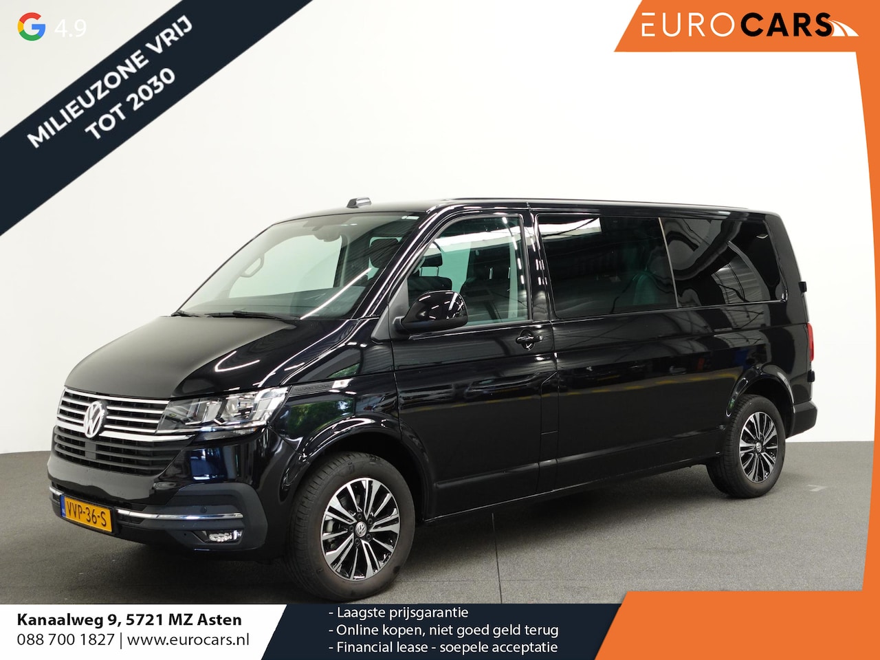 Volkswagen Transporter - 2.0 TDI L2H1 28 Highline Dubbele Cabine Automaat Airco Cruise Adaptief Parkeersensoren - AutoWereld.nl