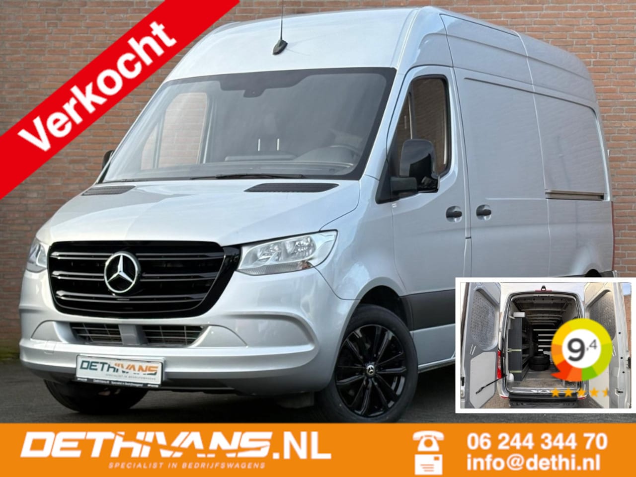 Mercedes-Benz Sprinter - 314CDI 143PK L2H2 9G-Tronic / Inrichting / Servicebus - AutoWereld.nl