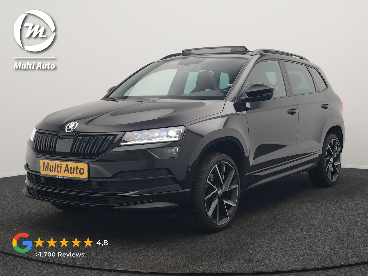 Skoda Karoq - 1.5 TSI ACT Sportline 150pk DSG Dealer O.H | Trekhaak Afn. | Panodak | RS Sportstoelen Ver - AutoWereld.nl