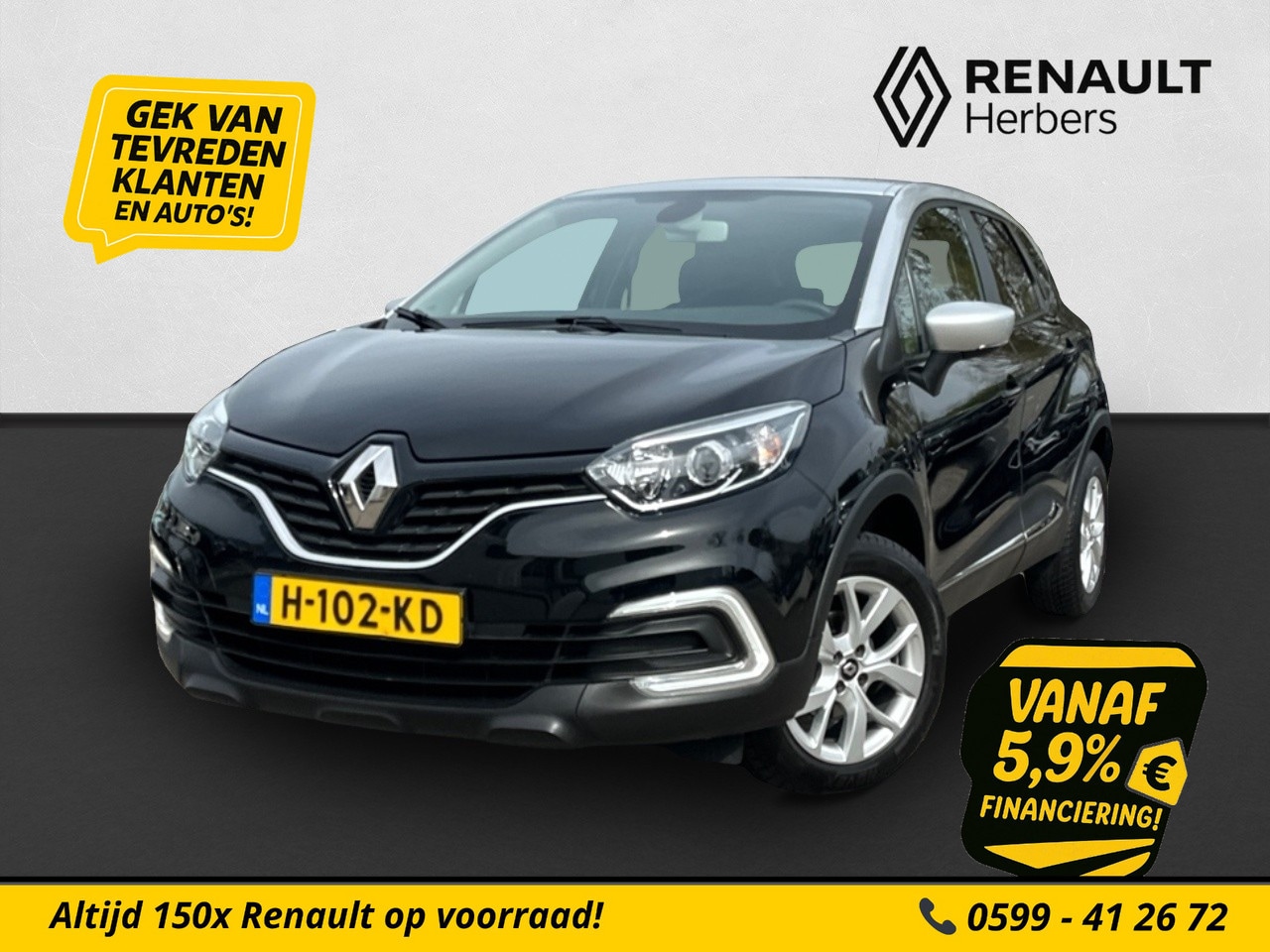 Renault Captur - 0.9 TCe Limited CRUISE / NAVI / PDC ACHTER - AutoWereld.nl