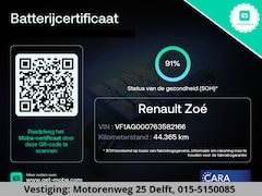 Renault Zoe - R90 LIFE KOOP-ACCU-SOH 91% BI-TONE GARANTIE 2029* NAVIGATIE . APPLE CARPLAY & ANDRIOD AUTO