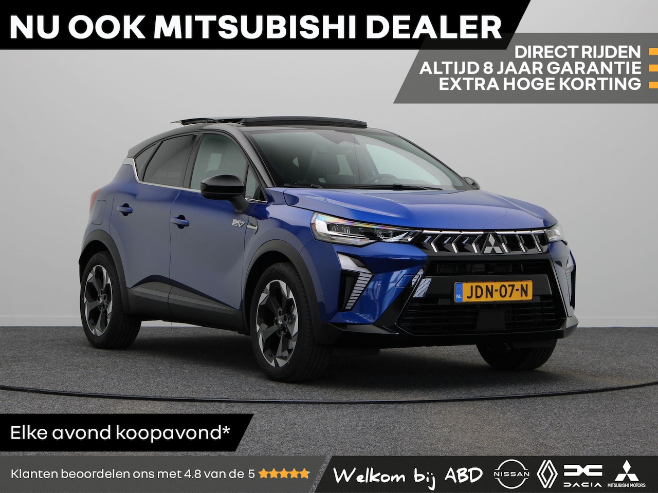 Mitsubishi ASX - 160pk HEV AT Instyle | Panorama dak | Leder | Automaat | Rijklaarprijs! | All Season | - AutoWereld.nl