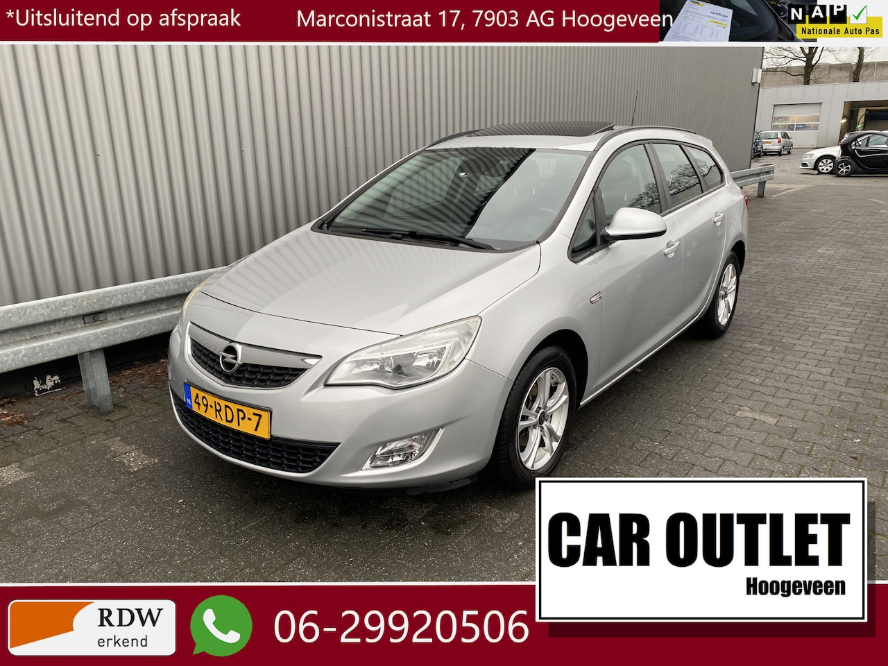 Opel Astra Sports Tourer - 1.4 Turbo Cosmo Clima, Half Leder, CC, Schuif/Kantel, LM, Afn.Trekh, nw. APK – Inruil Moge - AutoWereld.nl