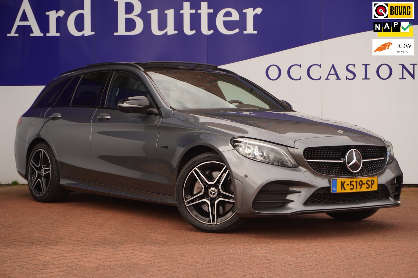 Mercedes-Benz C-klasse Estate - 300 e Business Solution AMG Limited+Led+Leder+stoel-verw+vitrual+Pano-dak+camera+sfeer-ver - AutoWereld.nl