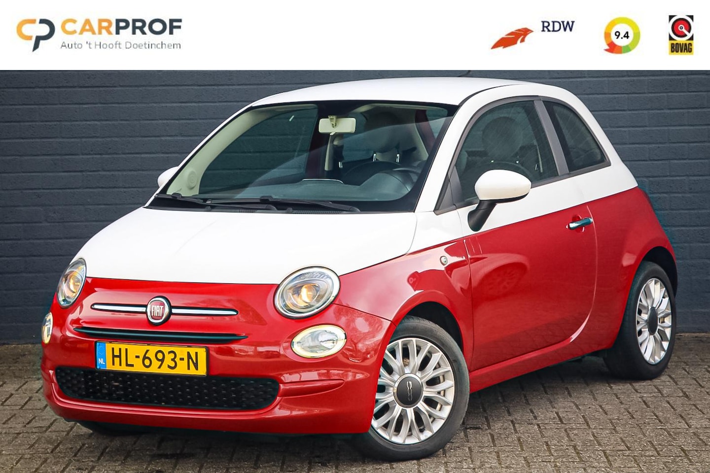 Fiat 500 - 0.9 TwinAir Turbo Popstar AUTOMAAT / TREKH. - AutoWereld.nl