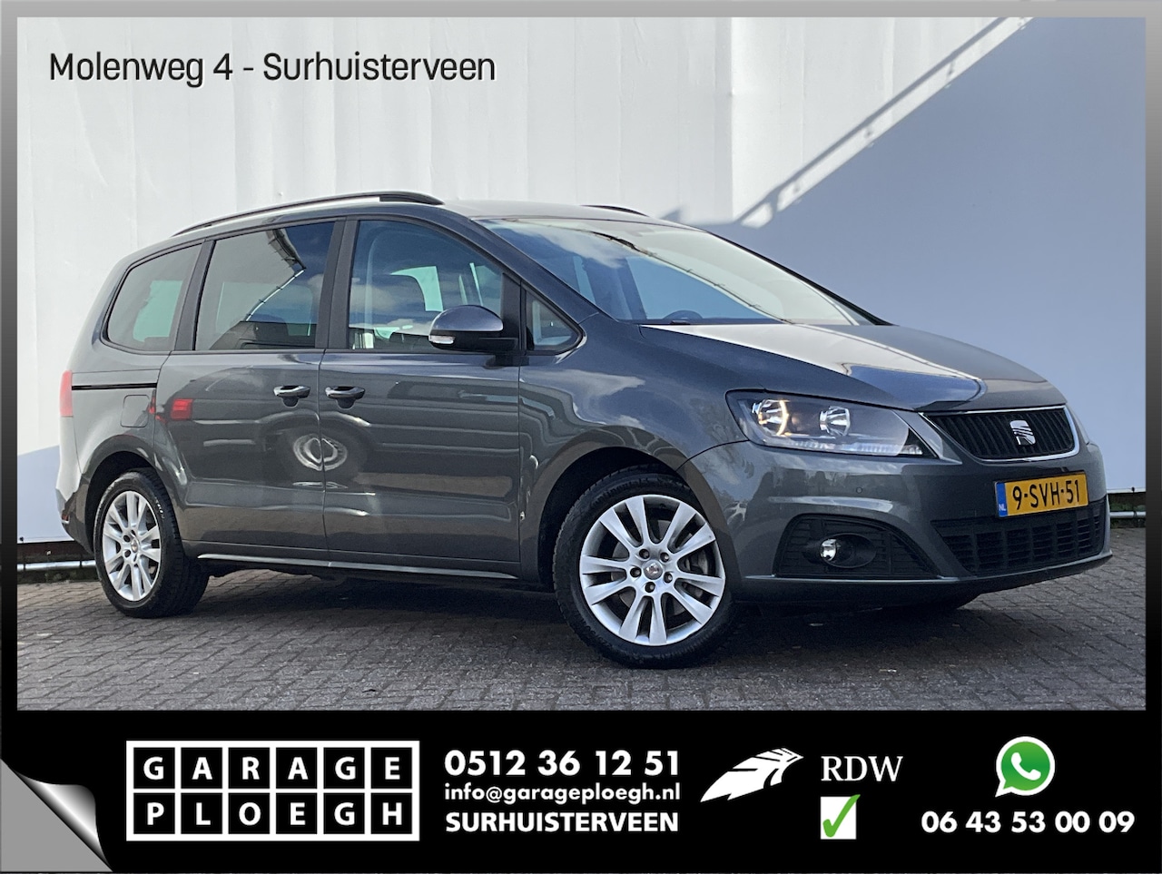 SEAT Alhambra - 7-Pers 2.0 TDI Style 4WD 7p Navi Cruise BT Trekhaak 4x4 7P. - AutoWereld.nl