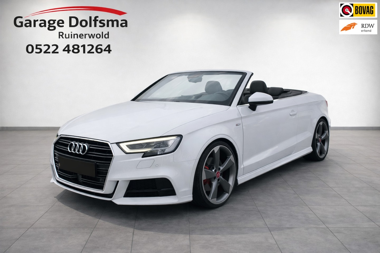 Audi A3 Cabriolet - 1.4 TFSI S LINE-Camera-Trek-Matrix-20"-Virtual -stoel/nekverw.- - AutoWereld.nl