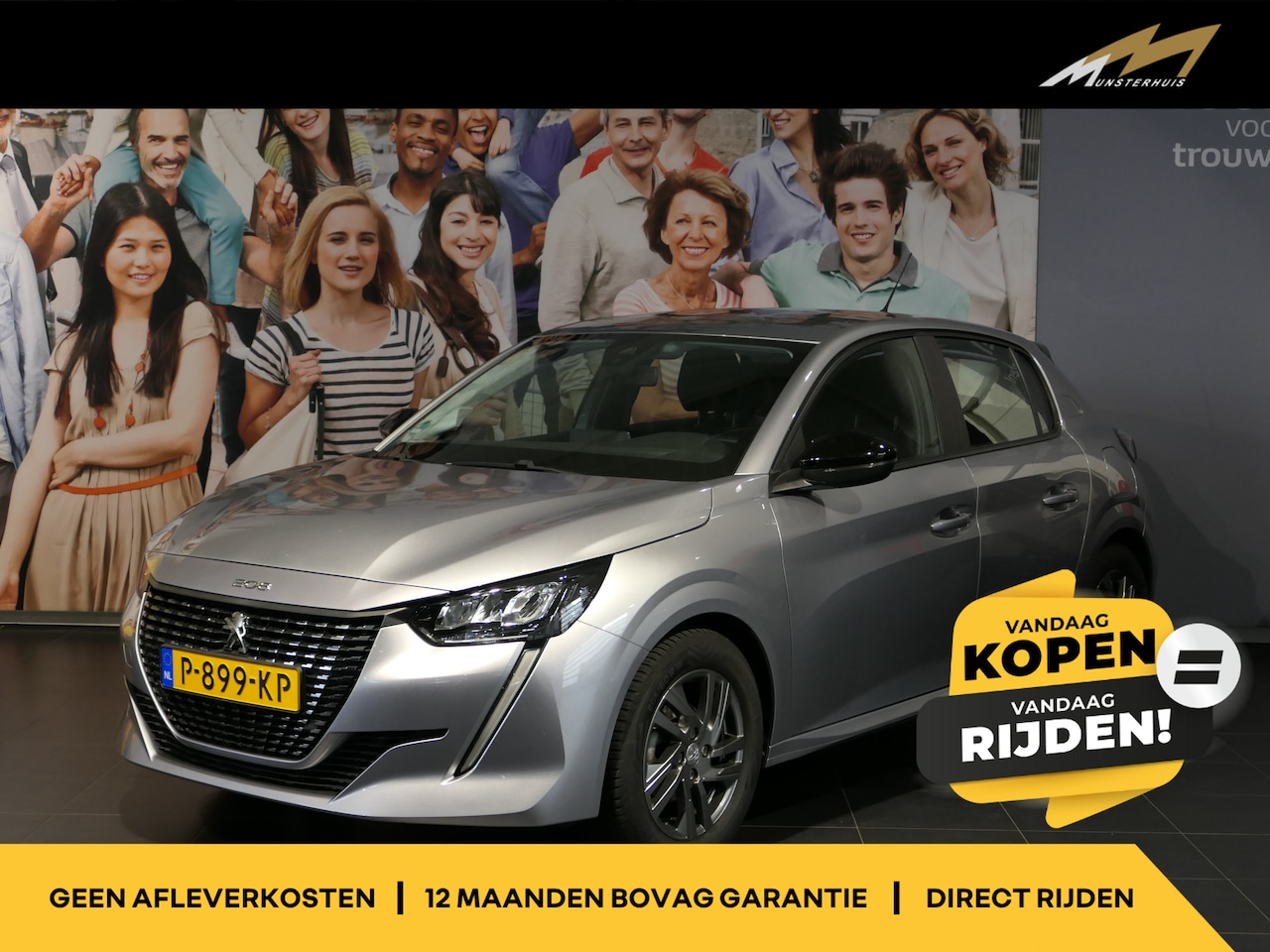 Peugeot 208 - 1.2 PureTech Active Pack - Occasion Lease vanaf €359 p/m - Sensor achter - Cruise - LED Ko - AutoWereld.nl