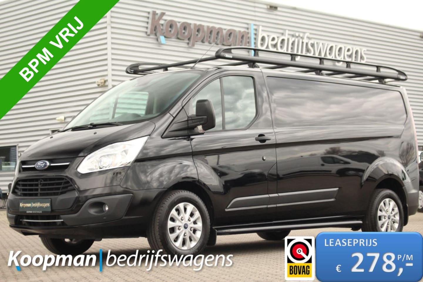 Ford Transit Custom - 290 2.0TDCI 131pk L2H1 Trend | Cruise | Trekhaak | Imperiaal | Airco | Navi | Camera | Lea - AutoWereld.nl