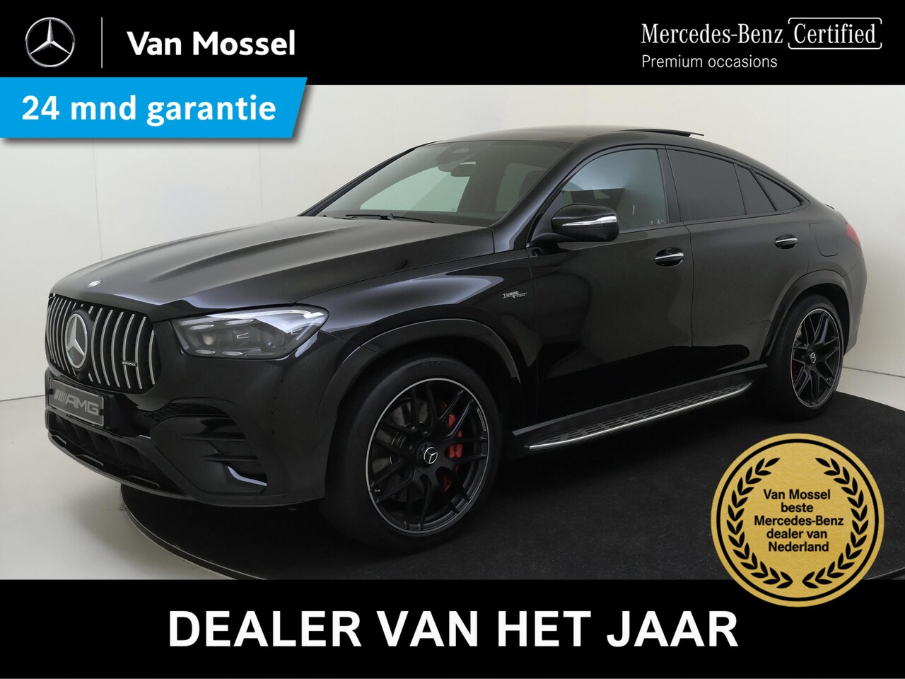 Mercedes-Benz GLE-Klasse Coupé - AMG 53 Hybrid 4MATIC+ Premium Plus /Panoramadak /Burmester /360 Camera /Carbon /Elek. Trek - AutoWereld.nl