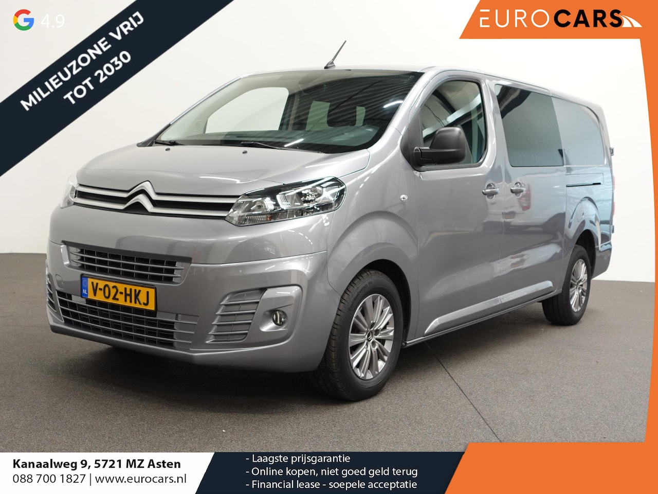 Citroën Jumpy - 145PK Automaat L3 Dubbele cabine 2x Schuifdeur 5-zits Airco Cruise control - AutoWereld.nl