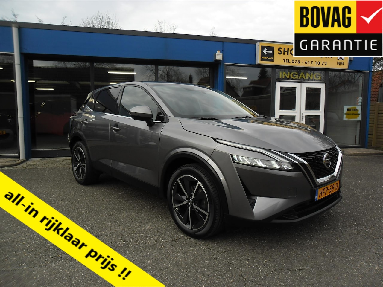Nissan Qashqai - 1.3 MHEV HYBRID AUTOMAAT N-CONNECTA NAV ECC 19"LMV 360 CAMERA PDC LED RIJKLAARPRIJS - AutoWereld.nl