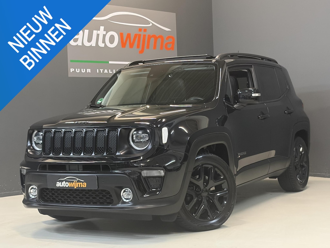 Jeep Renegade - 1.3 T-GDI 150pk Limited Automaat Night Eagle Full Optiens, Panoramadak, Leder, LED enz.. - AutoWereld.nl