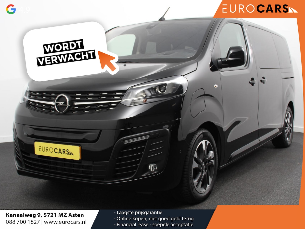 Opel Vivaro-e Combi - Zafira L2H1 75 kWh 8 persoons ! Navigatie Airco Dab Camera 360 Cruise control Dab Lichtmet - AutoWereld.nl