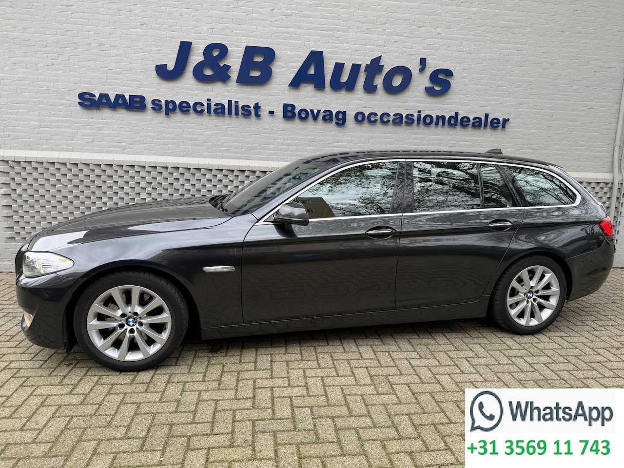 BMW 5-serie Touring - 528i High Executive Leer Achteruitrijcamera Bluetooth Onderhoudsboekjes - AutoWereld.nl