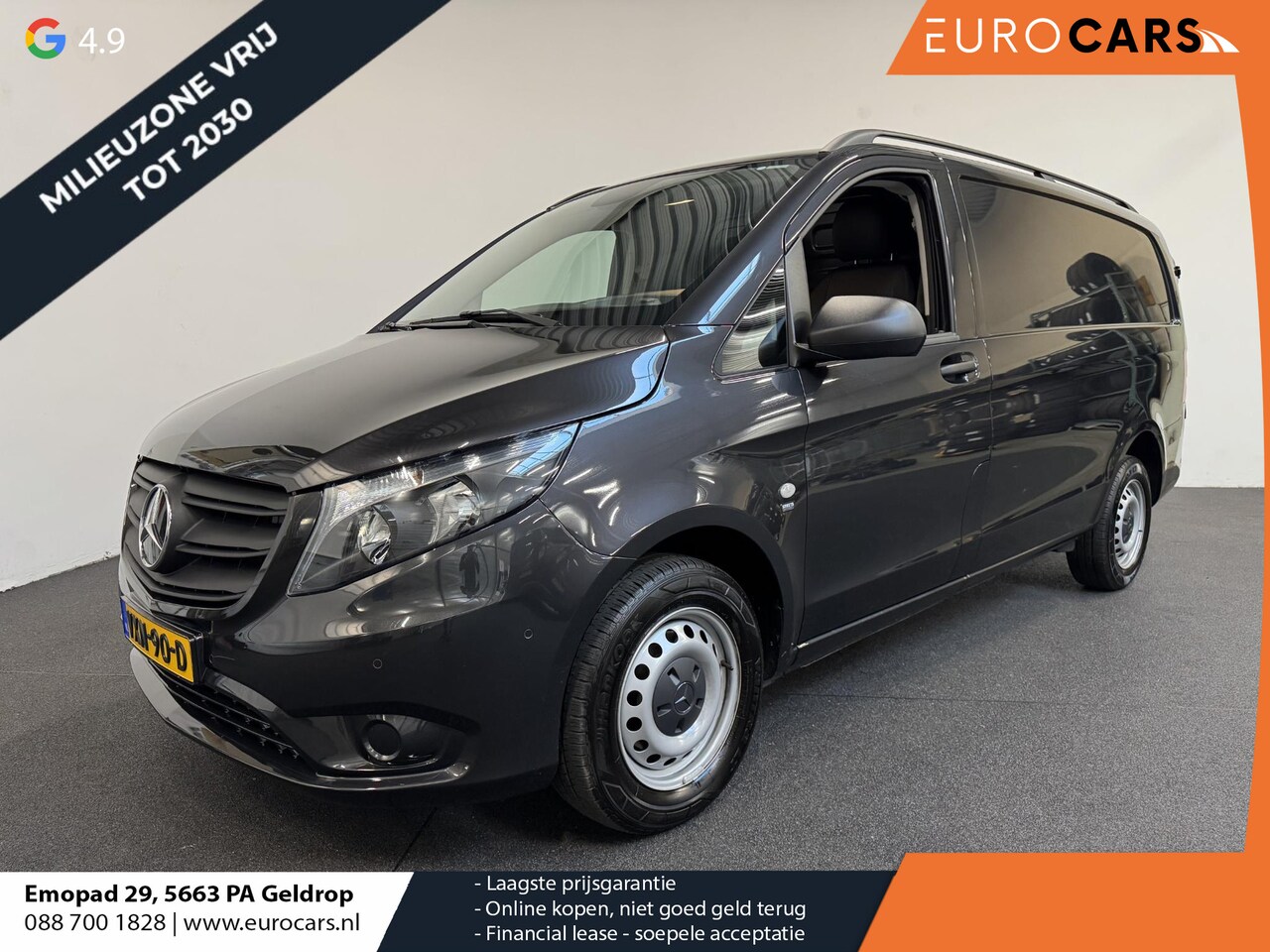 Mercedes-Benz Vito - 114 CDI Lang L2 Automaat Apple Carplay Airco Bluetooth Camera Trekhaak Lederen bekleding - AutoWereld.nl