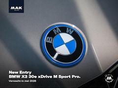 BMW X3 - 30e xDrive M Sport Pro, pano, 21", tr.haak, H/K, HUD, 360° camera, keyless, shadow line