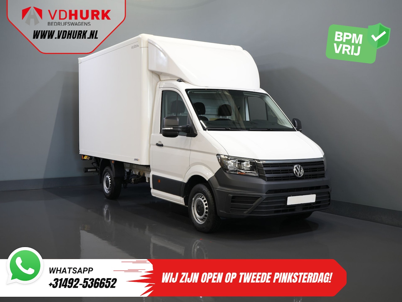 Volkswagen Crafter - 35 2.0 TDI 180 pk DSG Aut. 350x208x210 Laadklep/ Spoiler/ Navi/ Carplay/ Camera/ Airco - AutoWereld.nl