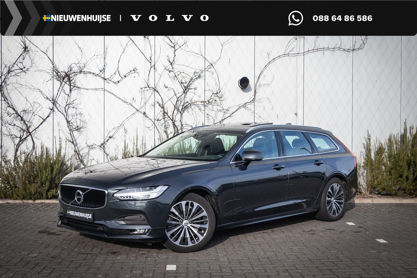 Volvo V90 - 2.0 T4 Momentum Pro | Adaptieve Cruise Control | Schuif-/ Kanteldak | Trekhaak | Stoel + S - AutoWereld.nl