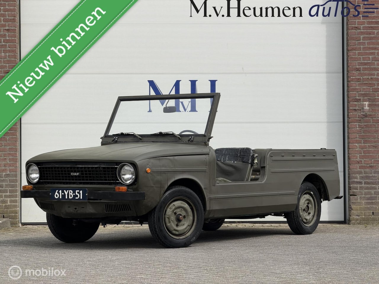 DAF 66 - YA Leger Marechaussee Wegenbelasting en APK Vrij Jarretel Jeep - AutoWereld.nl