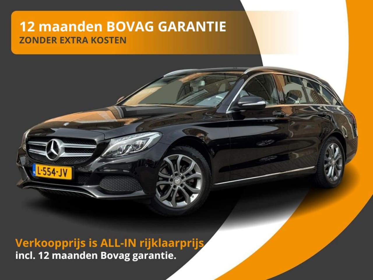 Mercedes-Benz C-klasse Estate - C 180 ESTATE AMBITION AUTOMAAT NAVI/HALF LEER/TREKHAAK/NETTE AUTO! - AutoWereld.nl
