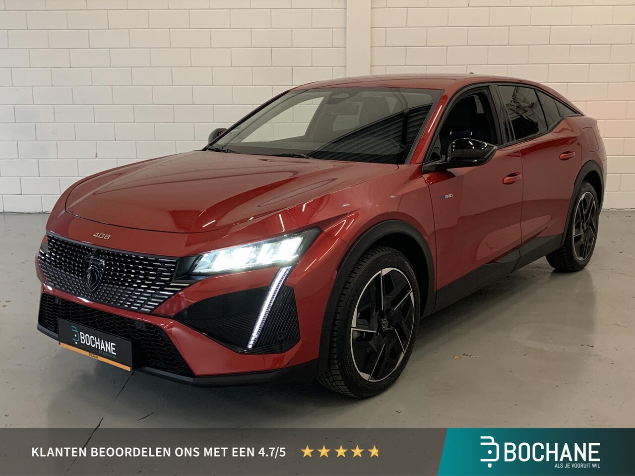 Peugeot 408 - 1.6 HYbrid Allure Pack 225 EAT8 SOH 94,2 % | TREKHAAK | RONDOM ZICHT CAMERA | NAVIGATIE - AutoWereld.nl